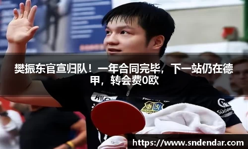 樊振东官宣归队！一年合同完毕，下一站仍在德甲，转会费0欧